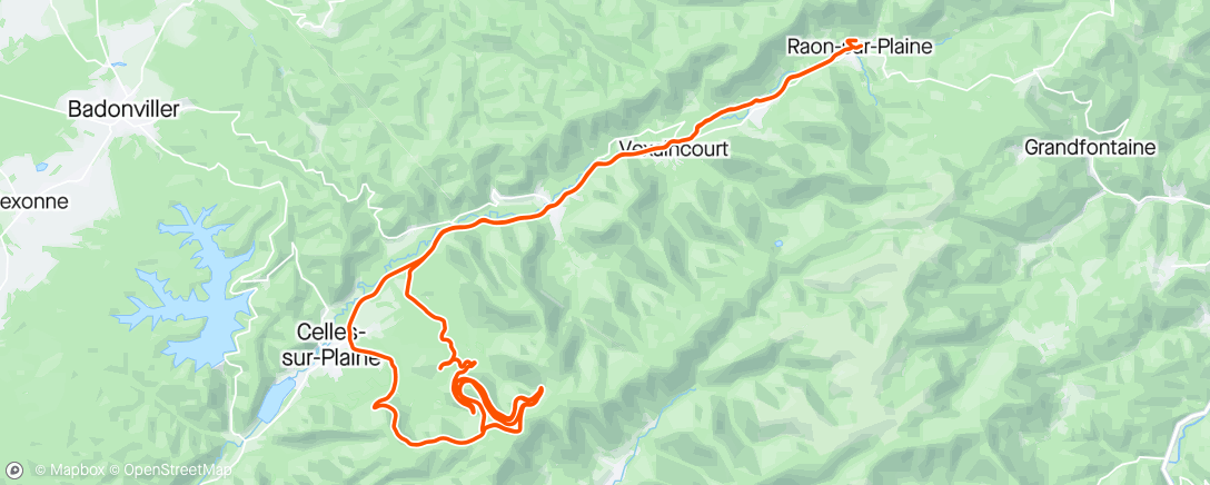 Map of the activity, Vélo du matin