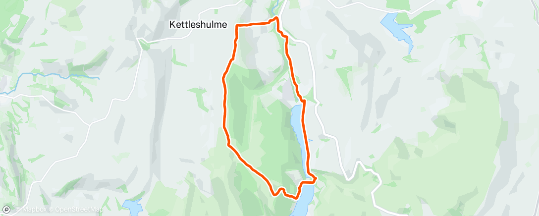 Map of the activity, Windgather via Taxal