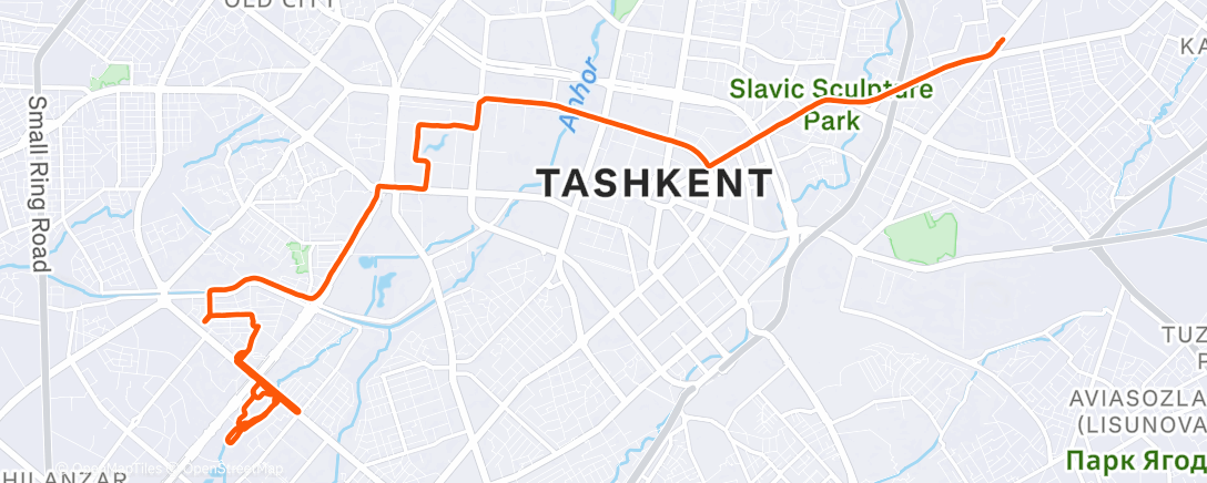 Map of the activity, Утренний велозаезд✌️