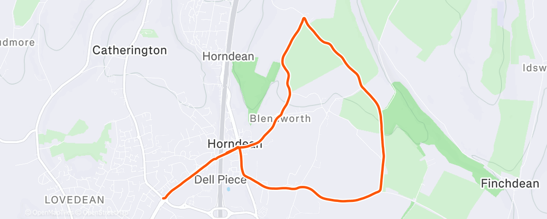 Mappa dell'attività 26 days of January cycling challenge. Day 3