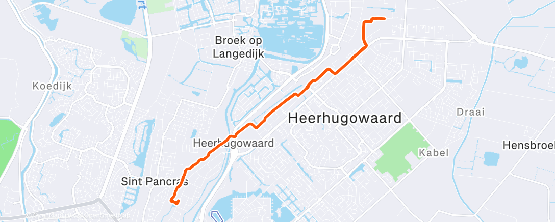 Map of the activity, Namiddagrit