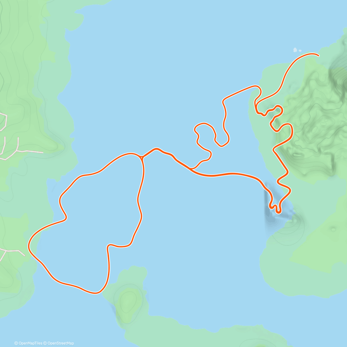 Map of the activity, Endurance on Seaside Sprint in Watopia