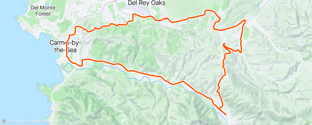 Map of the activity, Sea Otter Classic preview ride