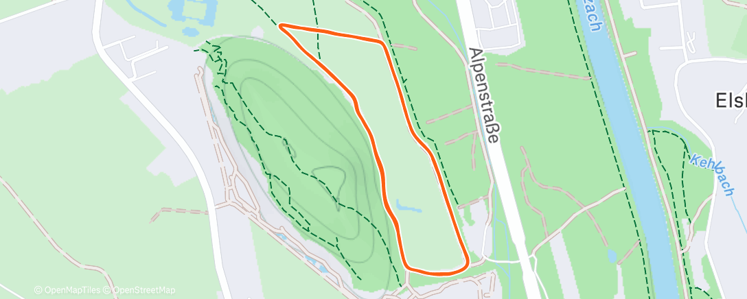 Map of the activity, ParkRun Hellbrunn