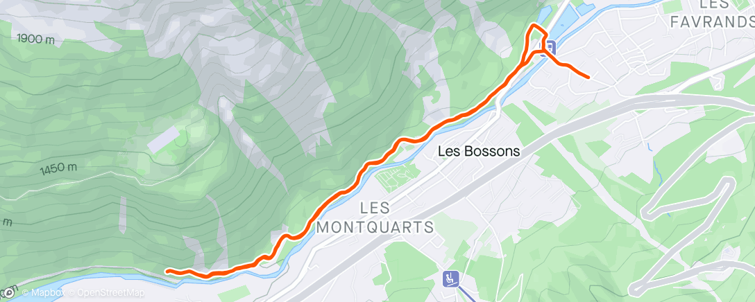 「Trail le midi」活動的地圖