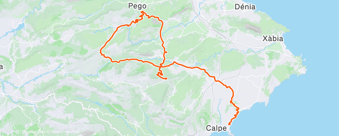 Map of the activity, Morning Ride
