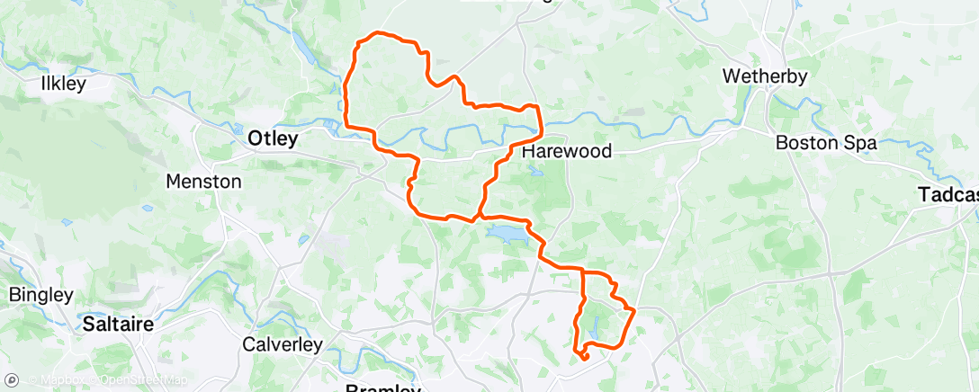 Map of the activity, Morning Ride