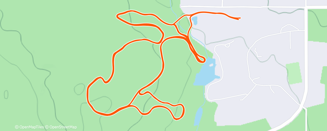 Map of the activity, Morning Nordic Ski