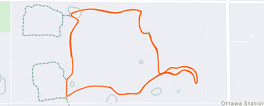 Map of the activity, Afternoon Nordic Ski