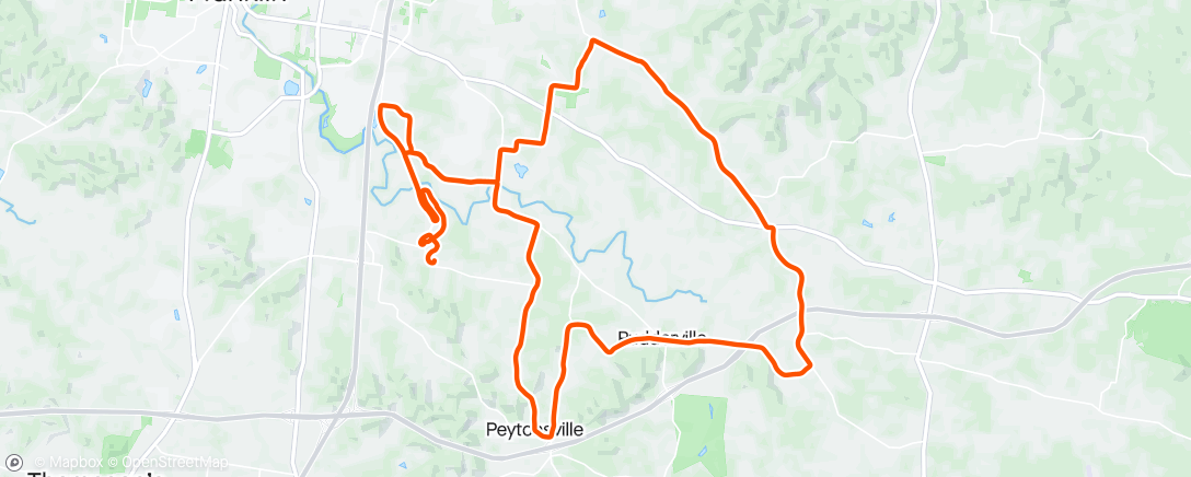 Mapa da atividade, Morning Ride