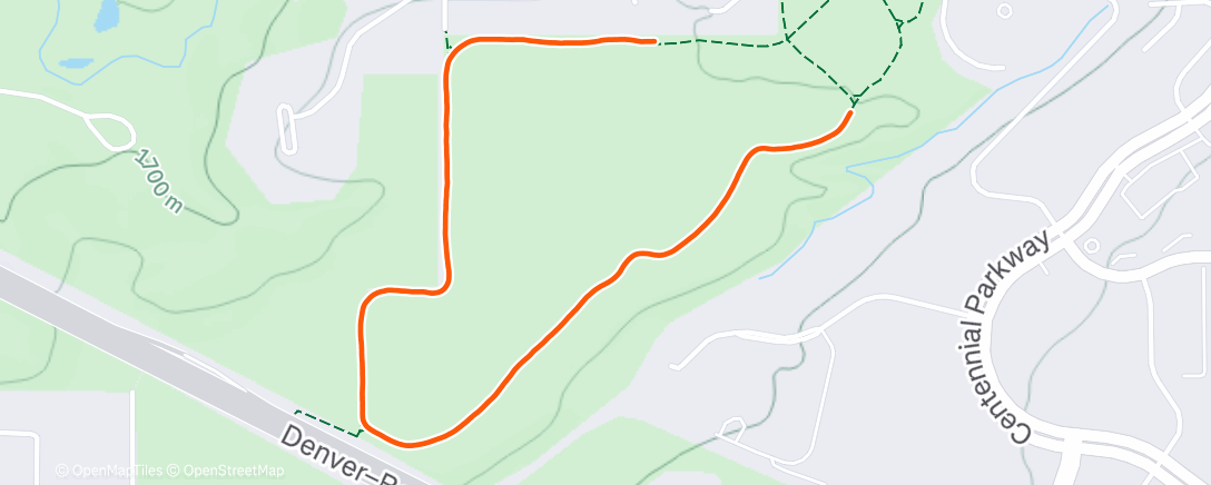 Map of the activity, Evening Nordic Ski