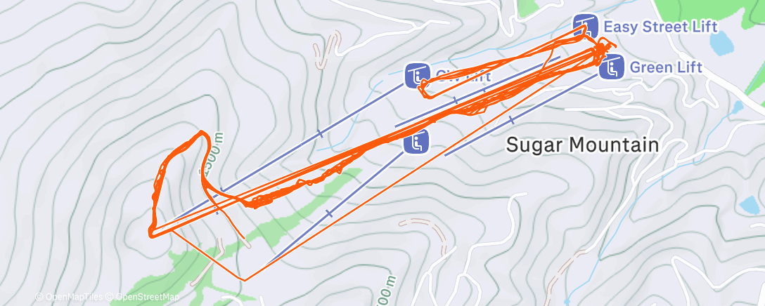 Map of the activity, Afternoon Alpine Ski