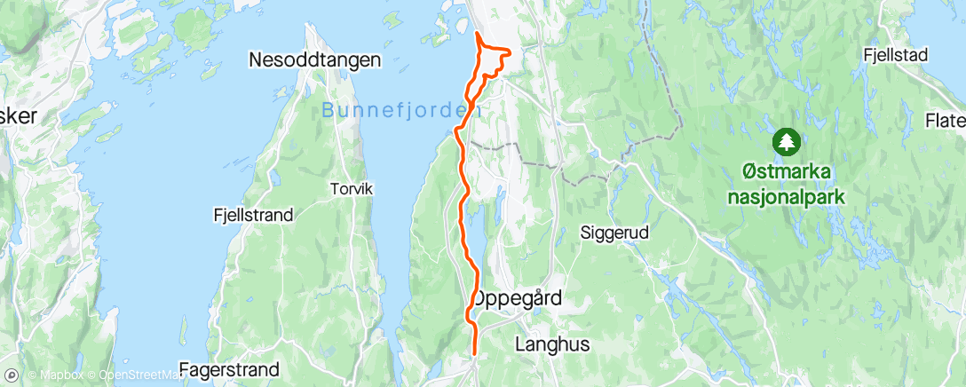 Map of the activity, Tempo, gamle mossevei