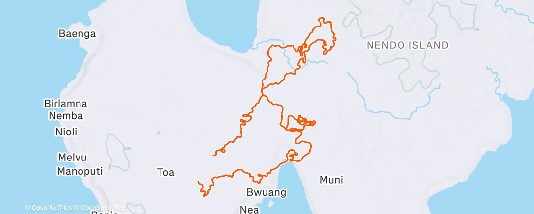 Карта физической активности (Zwift - Shisa Shakedown in Makuri Islands)