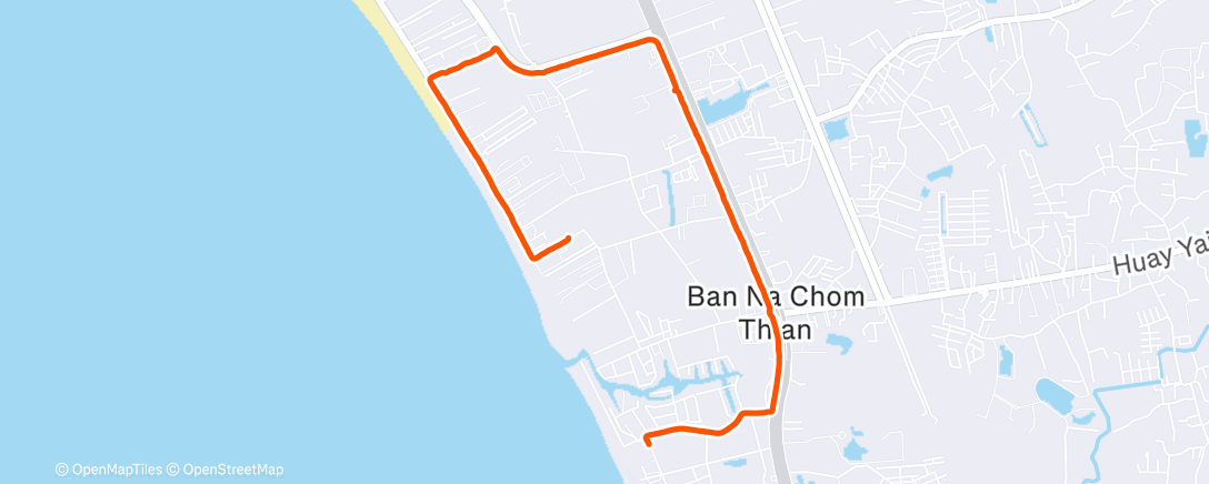 Map of the activity, Morning Walk
