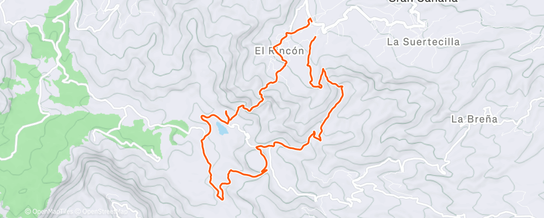 Map of the activity, Lunch Trail Run