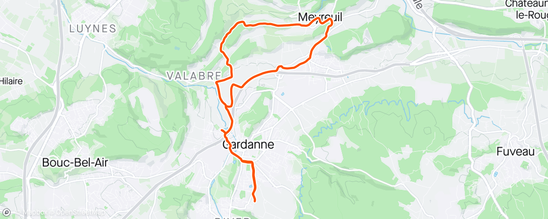 Map of the activity, Sortie cool avec Sabrina.