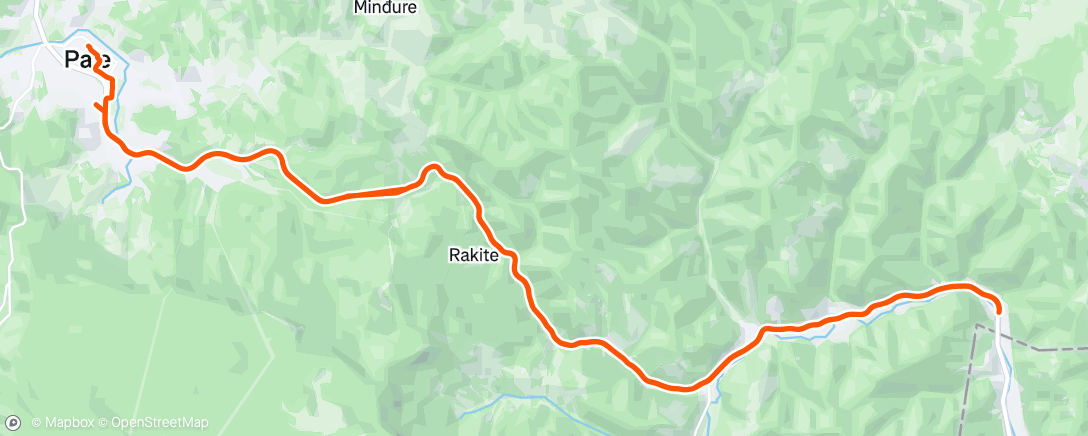 Map of the activity, Afternoon Mountain Bike Ride