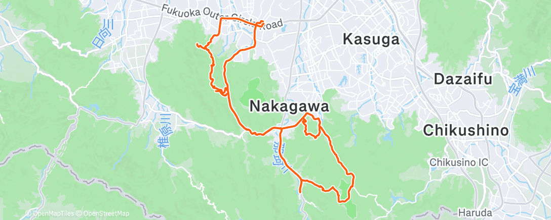Map of the activity, 朝のライド