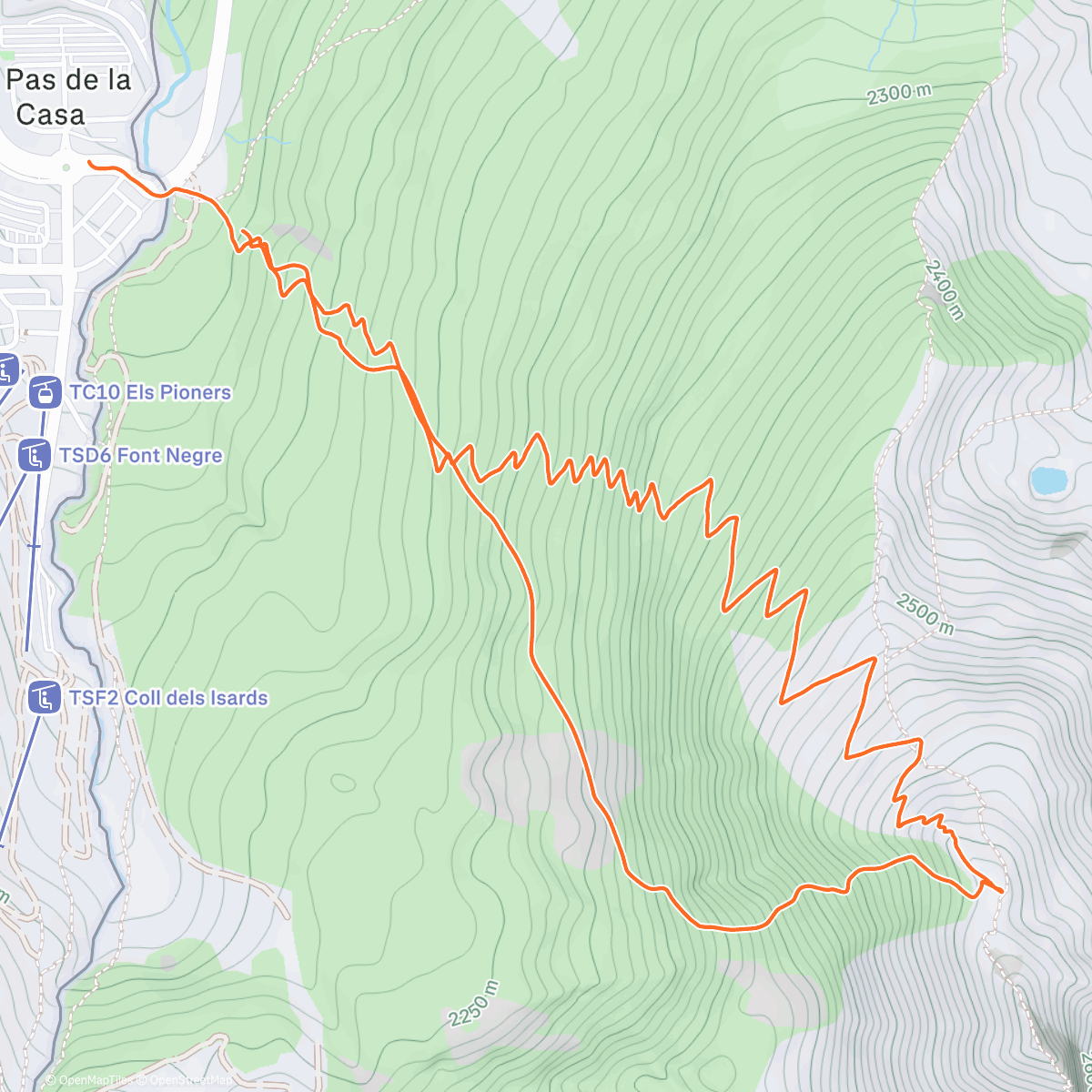 Карта физической активности (Sunset au Pic de Pedrons...histoire de renta la journée 💃.)
