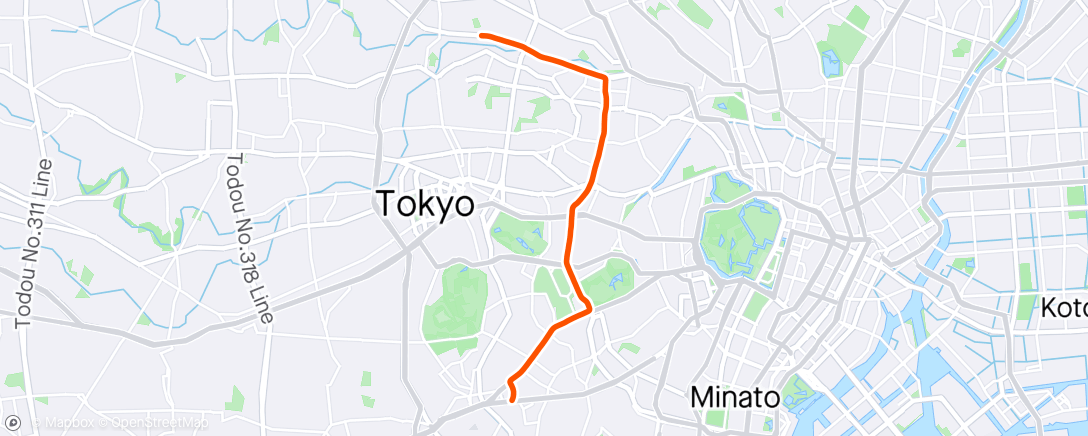 Mappa dell'attività 午後のライド
