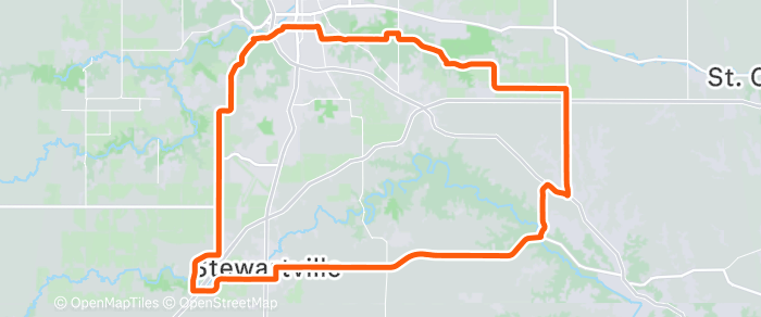Route map for Saturday 6/27 Group Ride