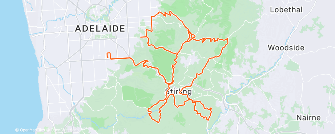 Map of the activity, Morning Ride