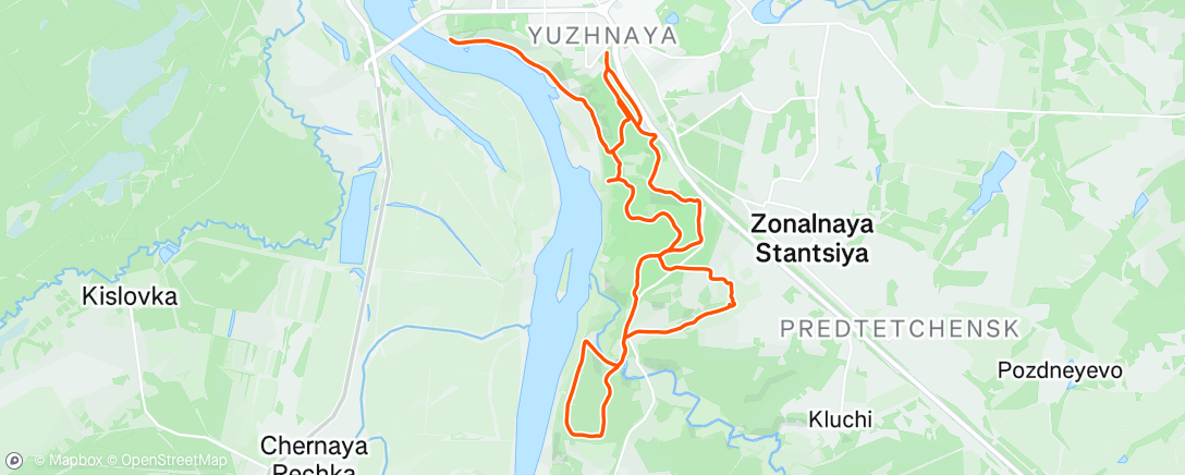 Map of the activity, Утренний велозаезд