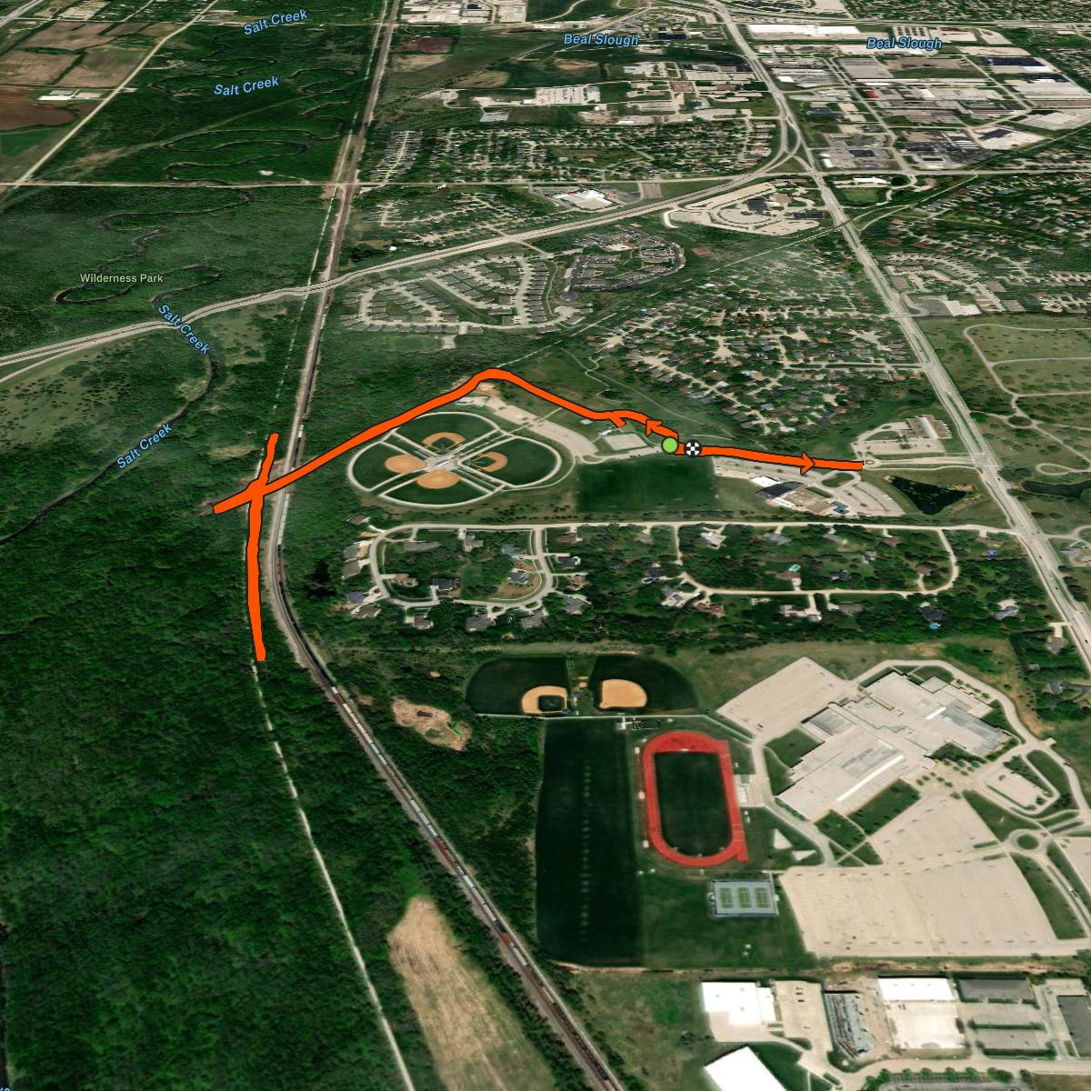 Map of the activity, Morning Trail Run