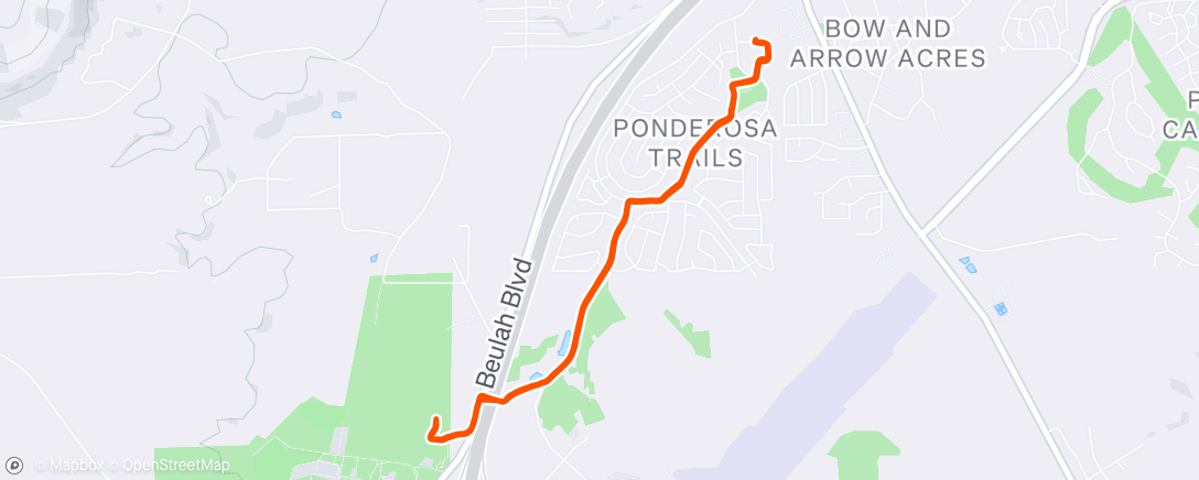 Map of the activity, Morning Run