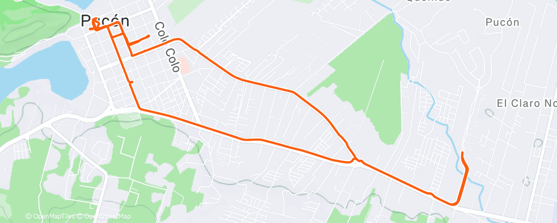 Map of the activity, Across Andes Check In