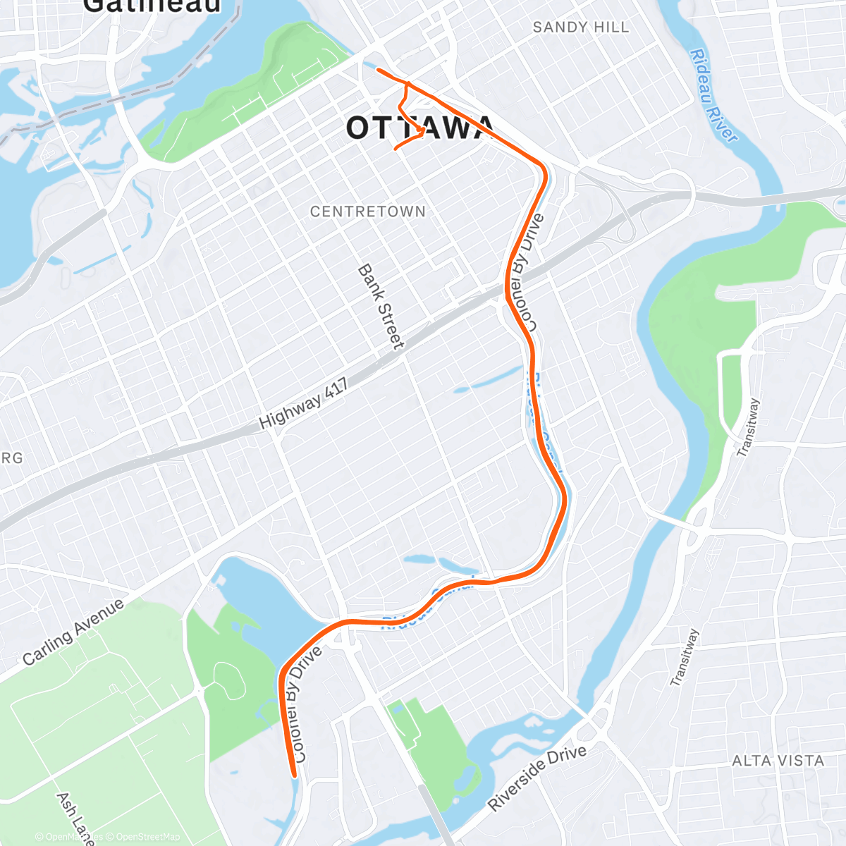 Map of the activity, Lunch Ice Skate