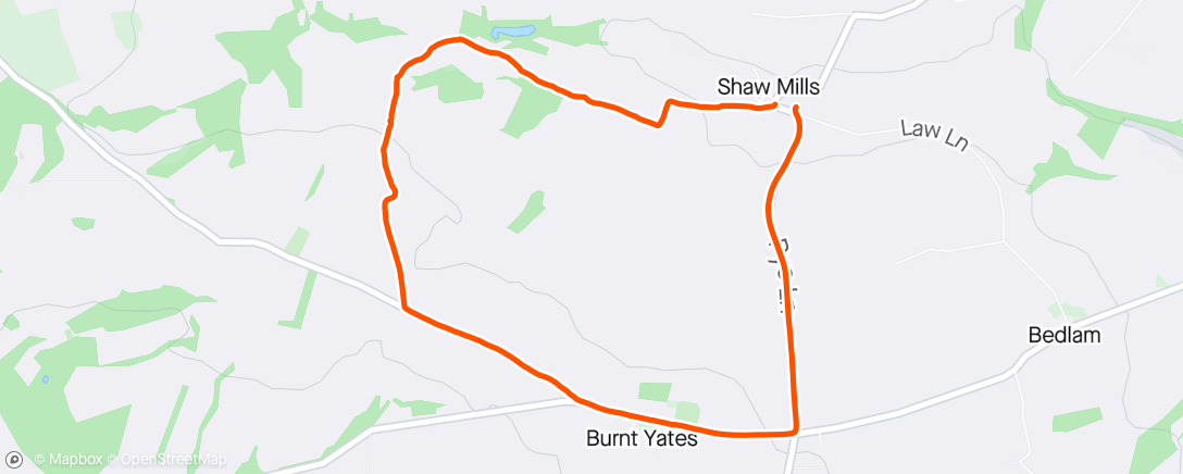 Mapa da atividade, Off Road Shaw Mills Loop with Grace