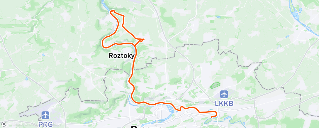 Map of the activity, Afternoon Mountain Bike Ride