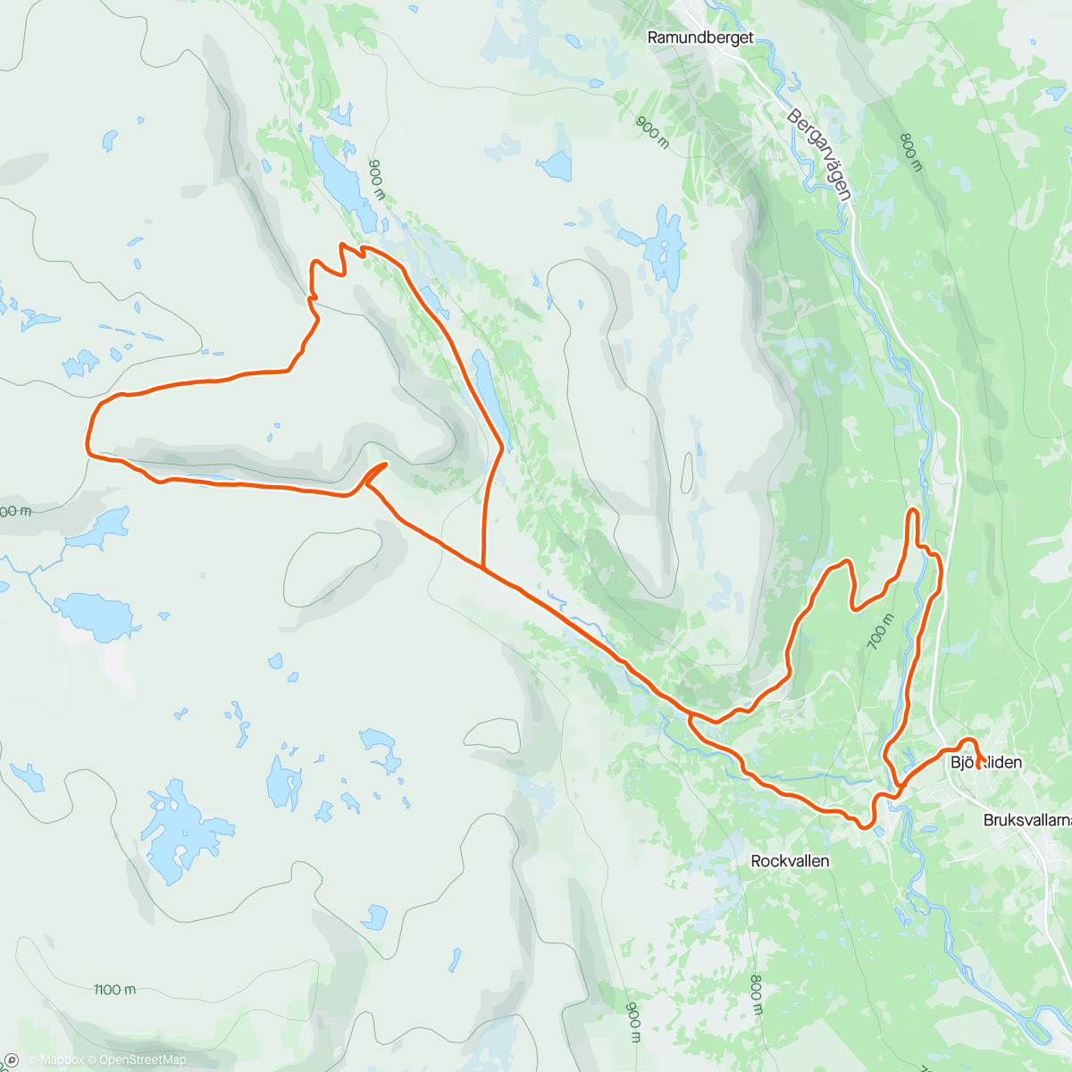 Map of the activity, Fjälltur 😍👍