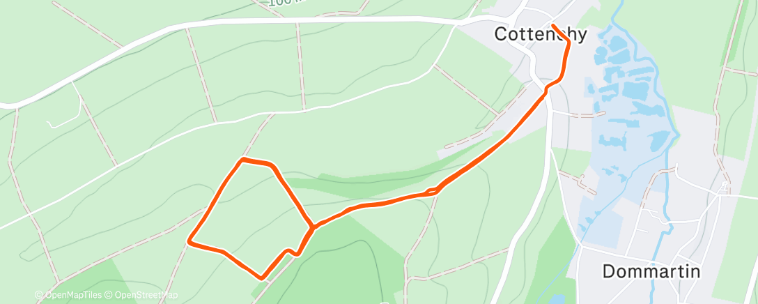 Map of the activity, Fartlek : 2x 10x 30/45 sur terrain varié
