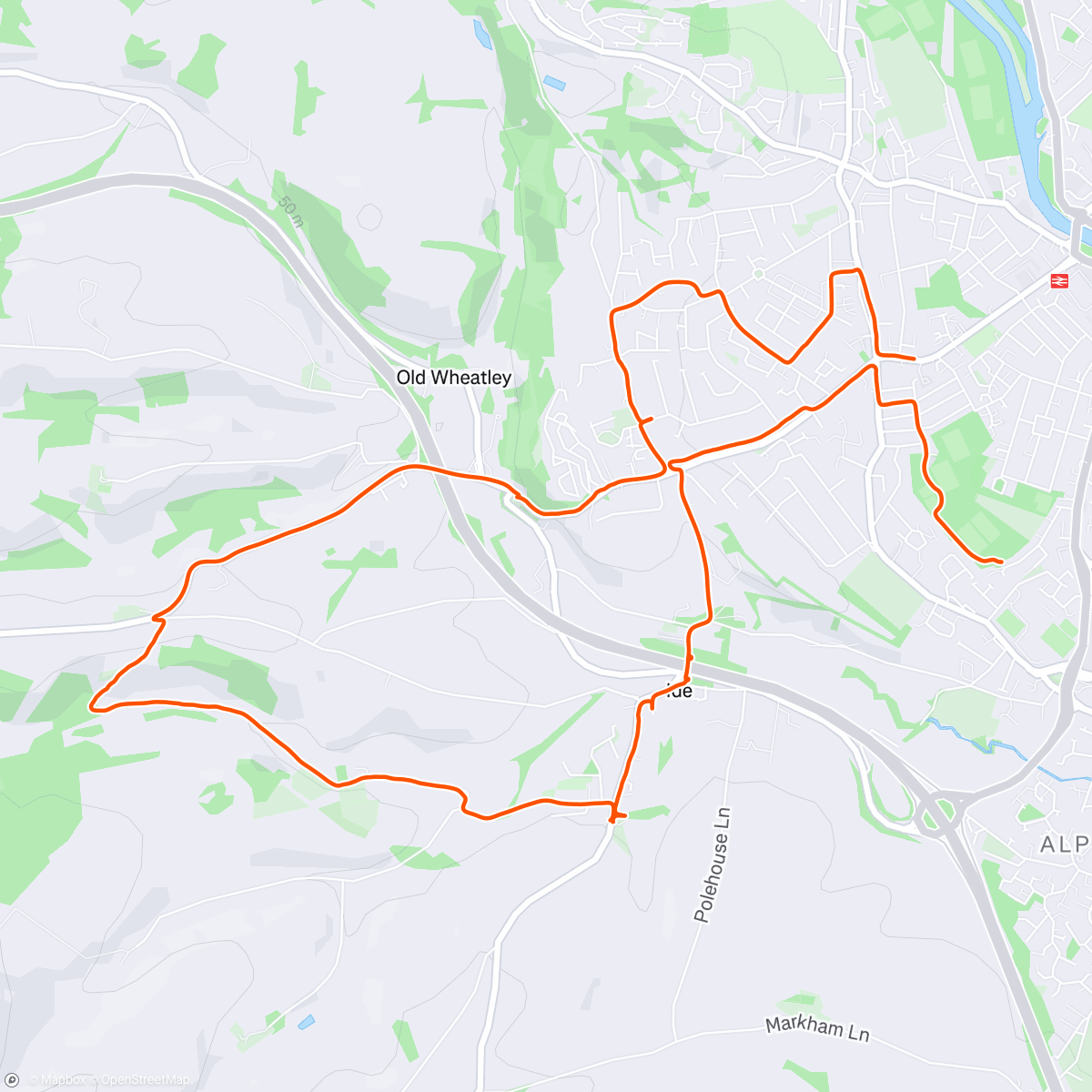 Map of the activity, Short and steep