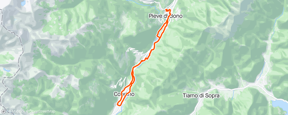 Mapa de la actividad (Road to Aosta valley🌄⛰️)