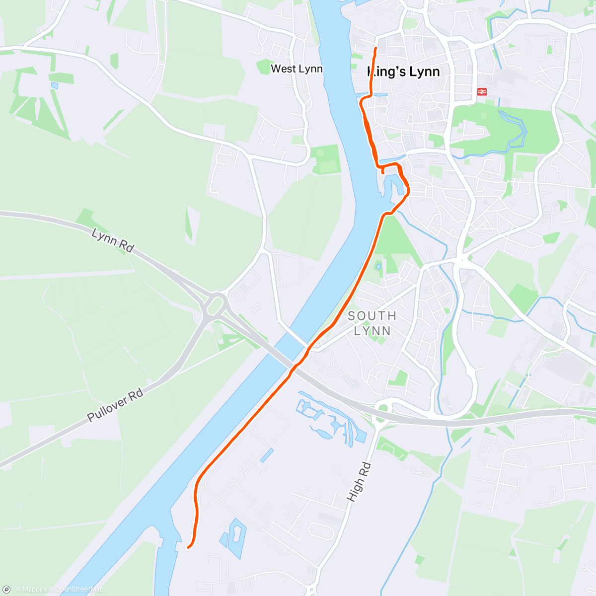 Map of the activity, Post work
Jog