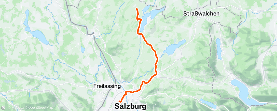 Map of the activity, Gravel-Fahrt am Nachmittag