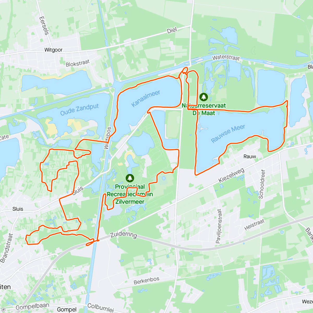 Map of the activity, 30km van de Molse 60🚶‍♂️
