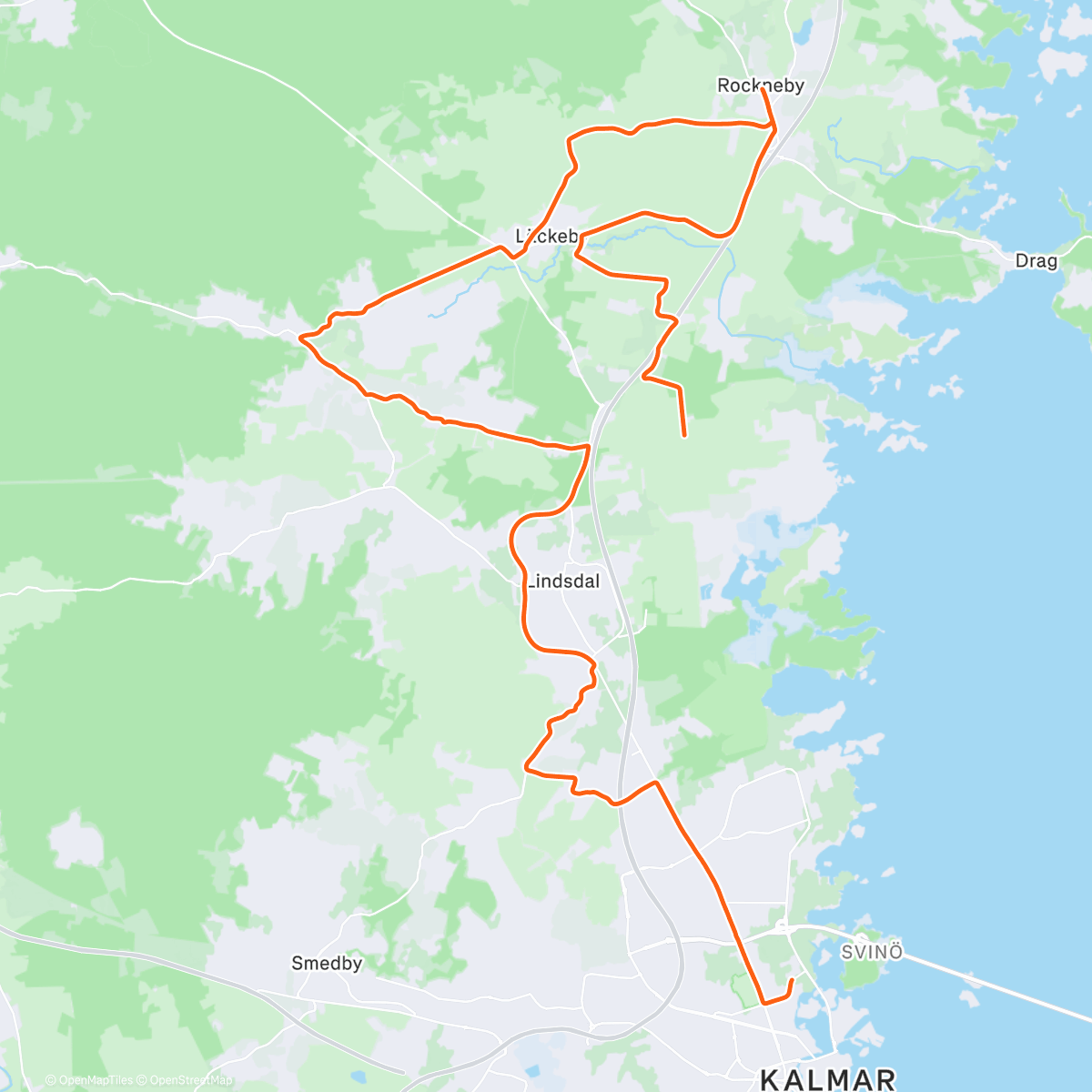 Map of the activity, ROUVY - IRONMAN Kalmar-Sweden 40km