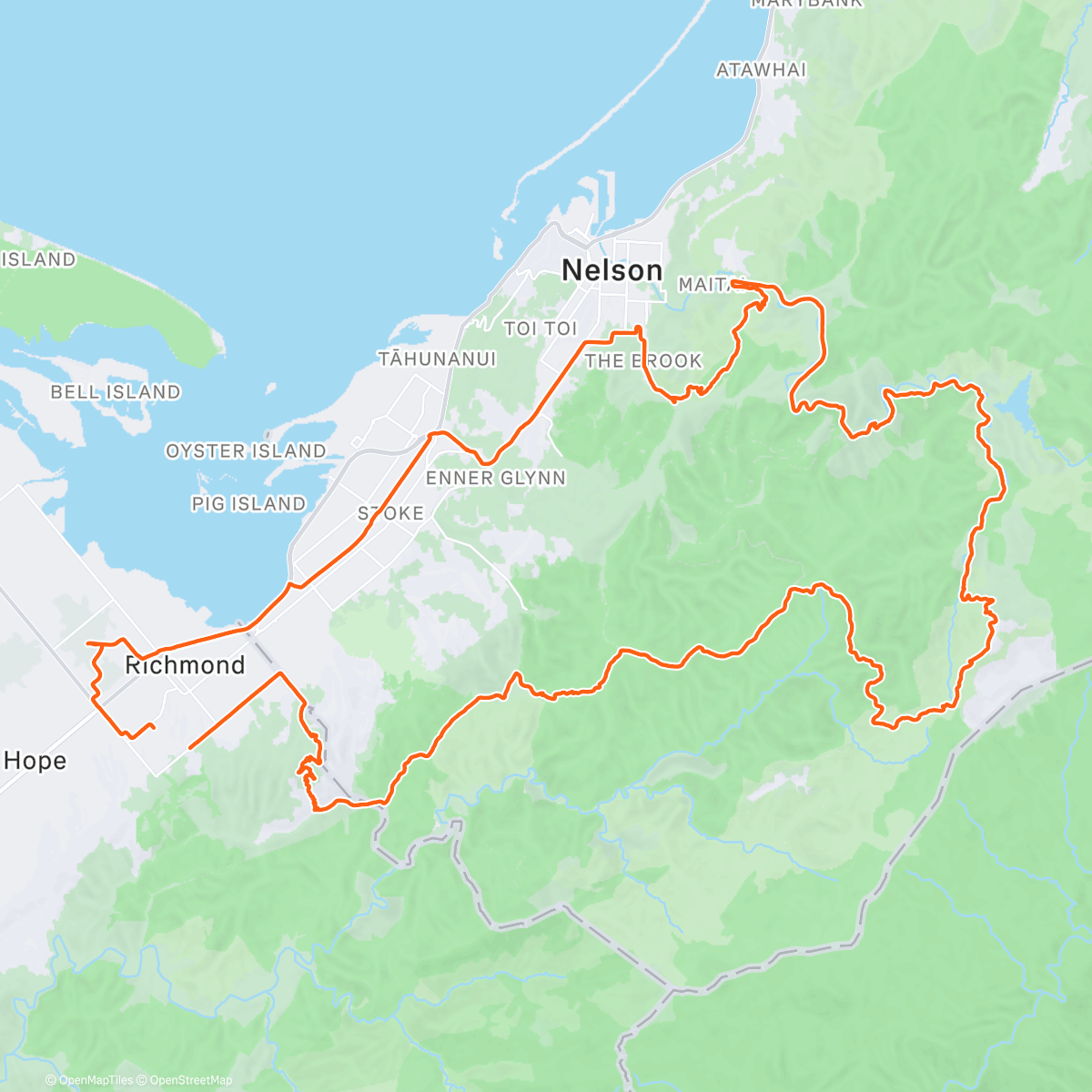 Карта физической активности (Duck's big loop)