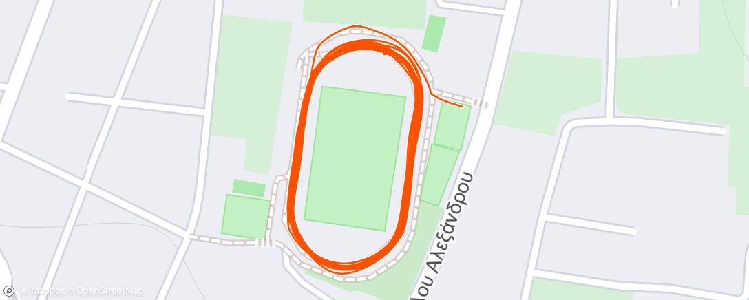 Map of the activity, Morning Run