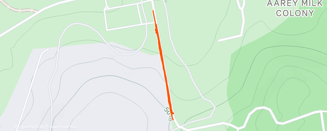 Map of the activity, Morning Run