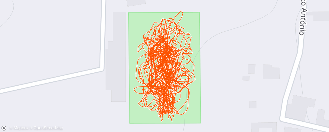 Map of the activity, Futebol à noite