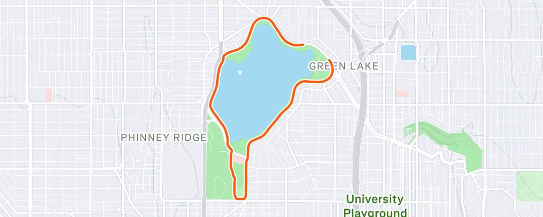 Map of the activity, Afternoon Run