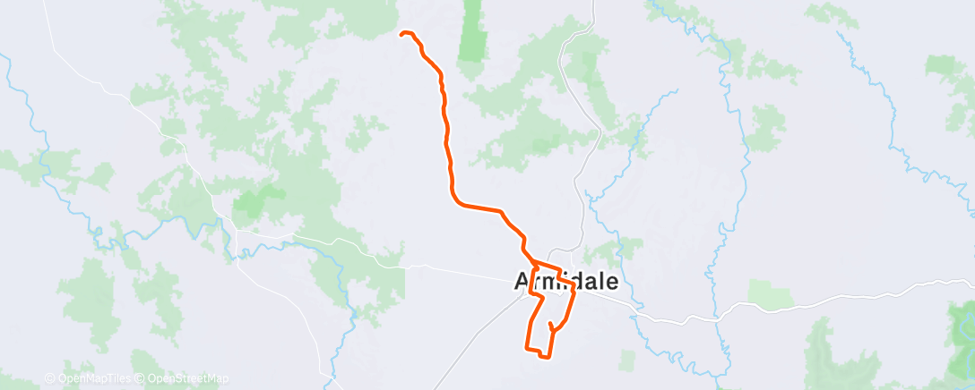Map of the activity, Morning Ride