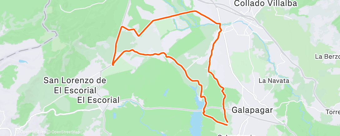 Map of the activity, Bicicleta de gravilla matutina