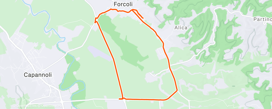 Карта физической активности (Camminata dell'ora di pranzo)